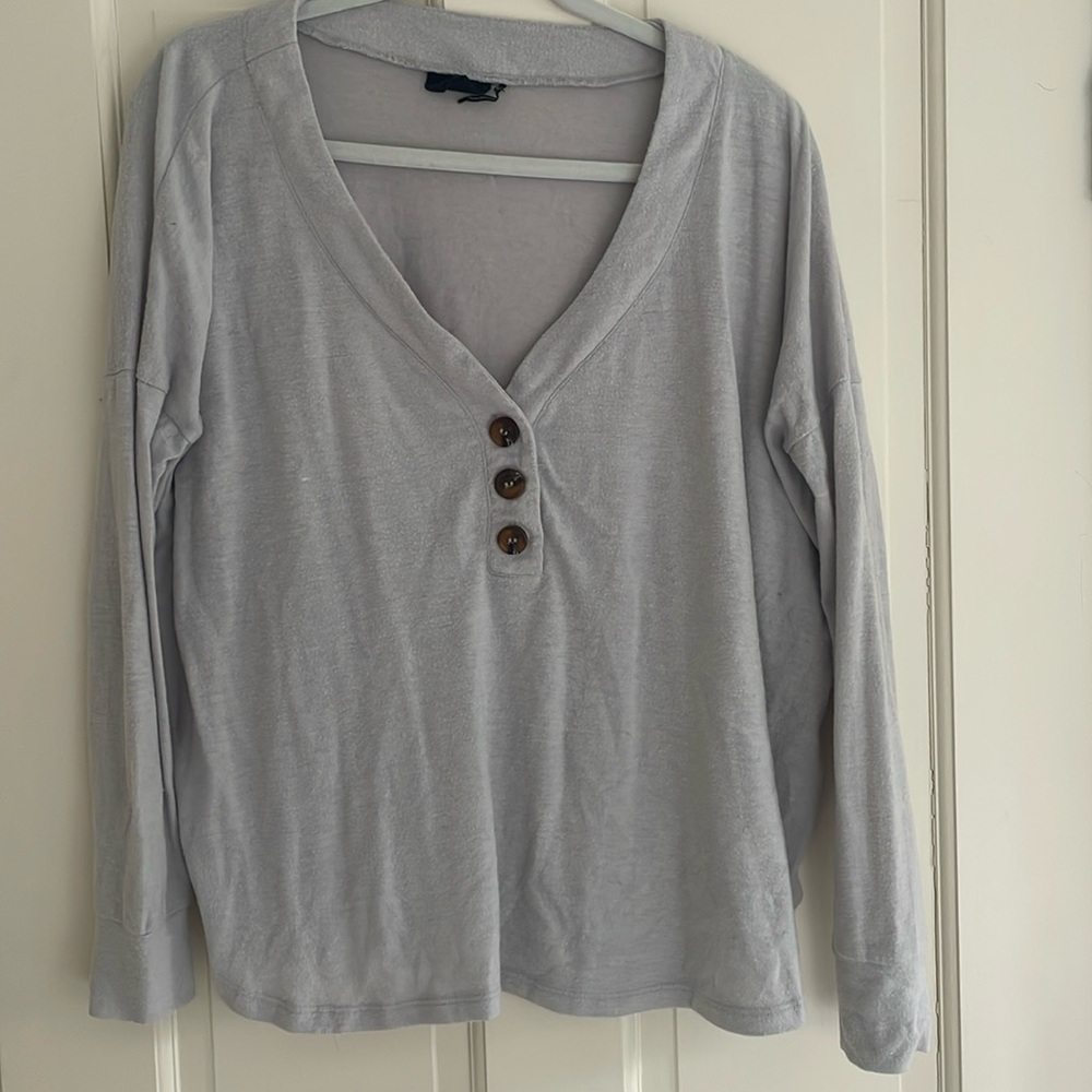 Out From Under (urban outfitters) V-neck Henley